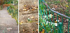 Niebezpieczne schody do PCPR i szkół w Bytowie