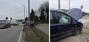 KOLIZJA w Mądrzechowie. Zderzenie przed przejściem