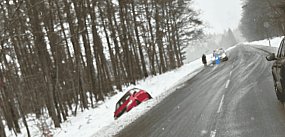 Seria kolizji i trudne warunki na drogach