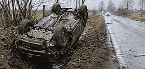 Dachowanie skorodowanej Toyoty