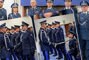 AWANS. Podkomisarz Damian Chamier Gliszczyński z oficerską gwiazdką-21780