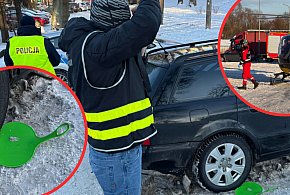 DRAMAT podczas zimowej zabawy w Bytowie. 10-latek wjechał pod samochód-22662
