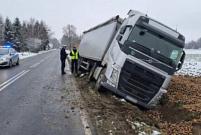 Spokojny tydzień. Ziemniaki w rowie i ZERO pijanych kierowców