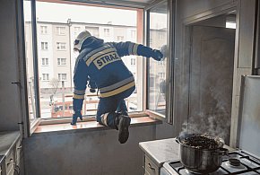 Spaghetti thriller w Bytowie. Nietypowa interwencja strażaków