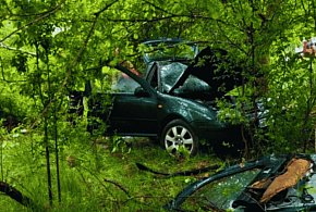 TRAGEDIA pod Kołczygłowami. Samochód wpadł do rowu - nie żyje mężczyzna!