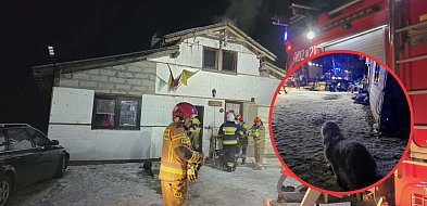 Pożar w Okuninie: Ogień zajął kotłownię i poddasze, straty 150 tysięcy złotych