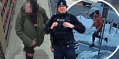 St. posterunkowy Patryk Nowicki ZATRZYMAŁ złodzieja whisky