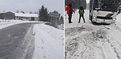 Lodowa PUŁAPKA w powiecie bytowskim. Gdzie kończy się asfalt, a zaczyna granica?