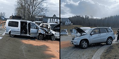 Groźny wypadek na końcu obwodnicy Bytowa. Uczestniczyły w nim dzieci