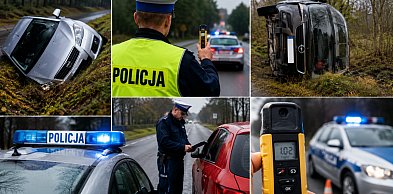 Auta lądowały w rowach, nietrzeźwi jechali dalej. Policyjny bilans