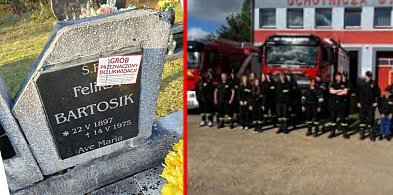 OSP Czarna Dąbrówka ratuje grób swojego pierwszego prezesa-21697