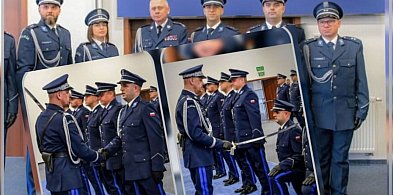 AWANS. Podkomisarz Damian Chamier Gliszczyński z oficerską gwiazdką-21780