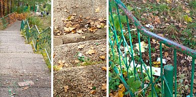 Niebezpieczne schody do PCPR i szkół w Bytowie. Wprowadzili ZAKAZ WSTĘPU-22421