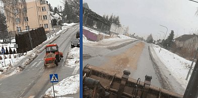 ARMAGEDON na drogach powiatu bytowskiego. Lód sparaliżował ruch