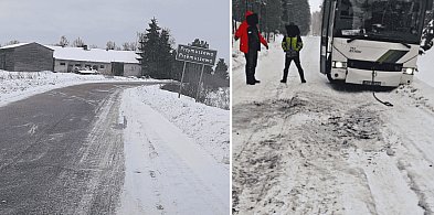 Lodowa PUŁAPKA w powiecie bytowskim. Gdzie kończy się asfalt, a zaczyna granica?
