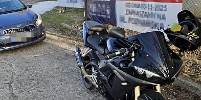 Motocyklista z bytowskiego bez uprawnień. Jednoślad trafił na parking!