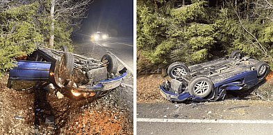 Dramatyczny manewr wyprzedzania na krajowej 20. BMW uderzyło w ciężarówkę