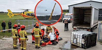 1000-litrowy zbiornik przygniótł dostawcę w Przyborzycach