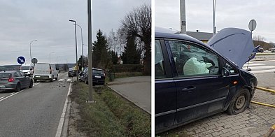 KOLIZJA w Mądrzechowie. Zderzenie przed przejściem-22506