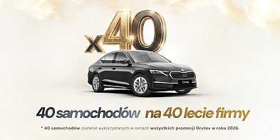 40 samochodów na 40-lecie – Drutex rozkręca rywalizację