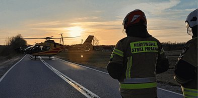 Wypadek w Rokicinach. Auto zderzyło się ze skuterem