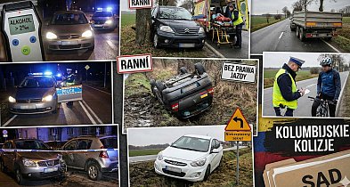 Kolumbijskie KOLIZJE bez prawa jazdy, pijani i RANNI-22605