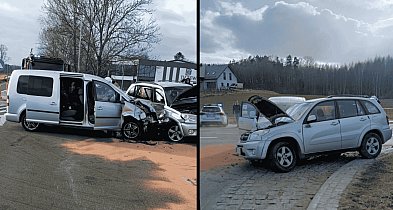 Groźny wypadek na końcu obwodnicy Bytowa. Uczestniczyły w nim dzieci
