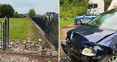 Pijany 23-latek z powiatu bytowskiego staranował cmentarz