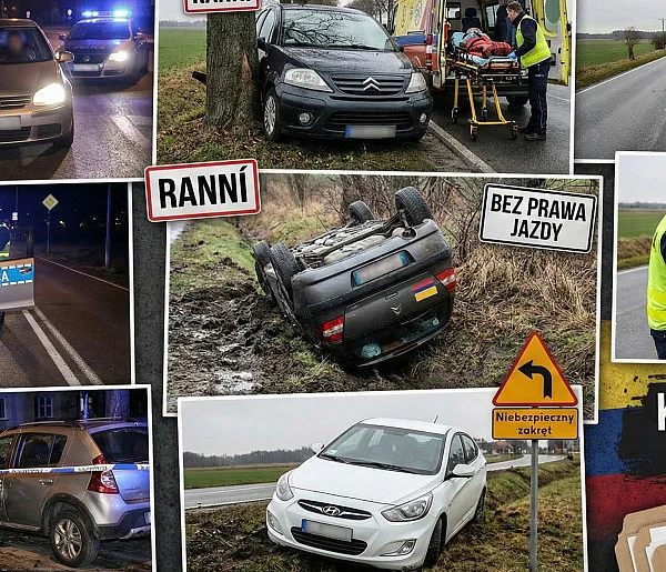 Kolumbijskie KOLIZJE bez prawa jazdy, pijani i RANNI-22605