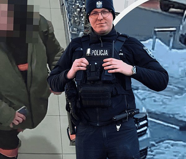 St. posterunkowy Patryk Nowicki ZATRZYMAŁ złodzieja whisky