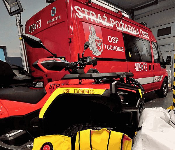 WSPARCIE dla strażaków i przyrody w Tuchomiu. Nowy sprzęt