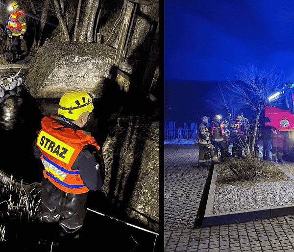 Plama ropy na Kamienicy w Tuchomiu. Strażacy rozstawili zapory na rzece