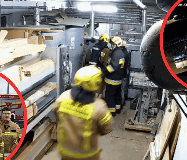 8 minut do wyjazdu, 10 minut do akcji. Strażacy uratowali zakład MILONI w Strudze