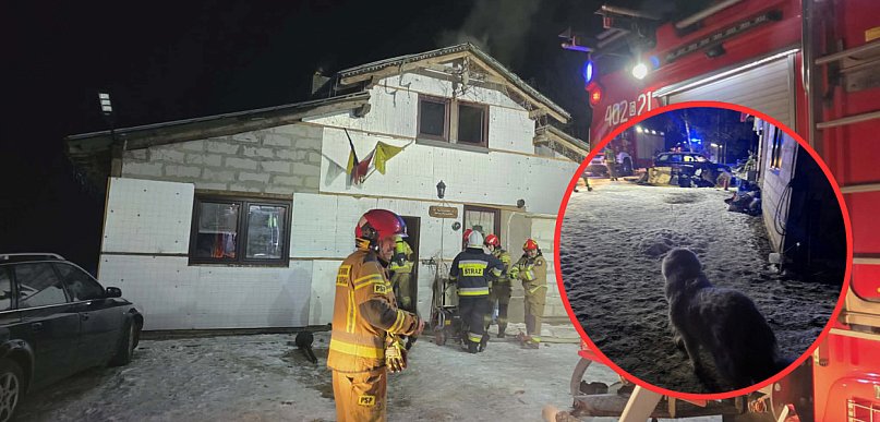 Pożar w Okuninie: Ogień zajął kotłownię i poddasze, straty 150 tysięcy złotych