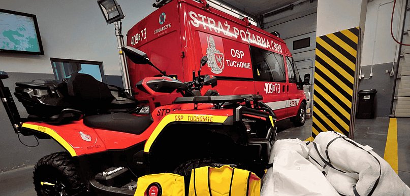 WSPARCIE dla strażaków i przyrody w Tuchomiu. Nowy sprzęt