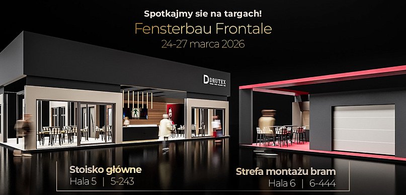DRUTEX na Fensterbau Frontale 2026. Innowacyjne stoisko