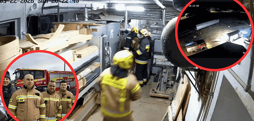 8 minut do wyjazdu, 10 minut do akcji. Strażacy uratowali zakład MILONI w Strudze