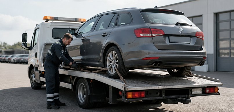 Transport pojazdów uszkodzonych i sprawnych – kiedy warto wynająć lawetę z kierowc