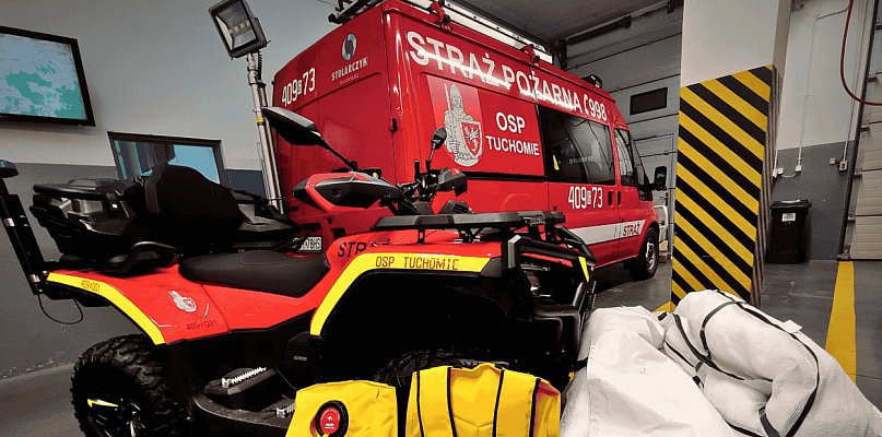 WSPARCIE dla strażaków i przyrody w Tuchomiu. Nowy sprzęt