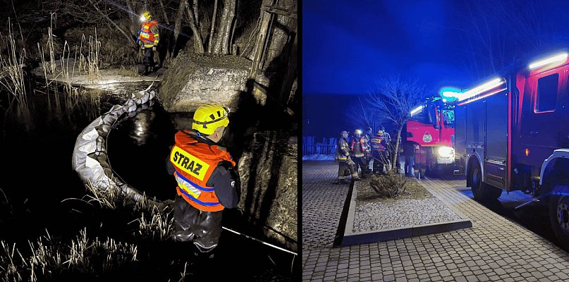 Plama ropy na Kamienicy w Tuchomiu. Strażacy rozstawili zapory na rzece