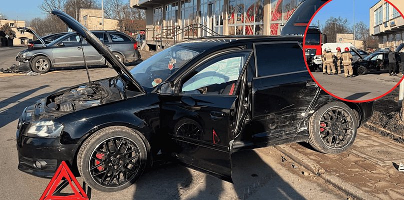 Zderzenie dwóch aut w Parchowie. 7-letnie dziecko na miejscu zdarzenia