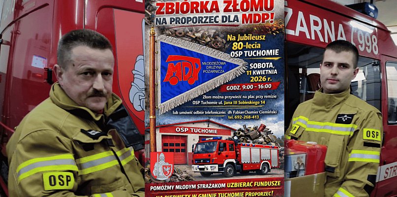 Zbiórka złomu na proporzec. Młodzi strażacy z Tuchomia proszą o wsparcie