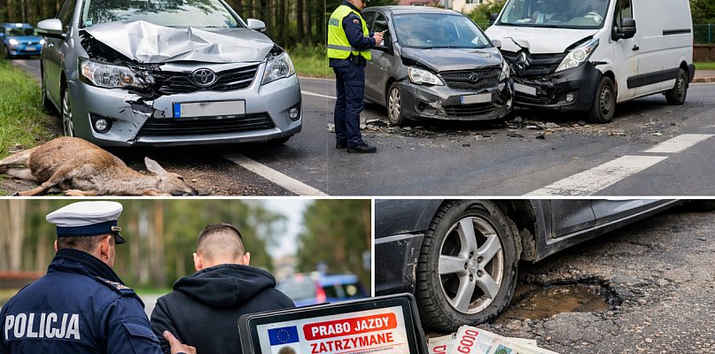 Nerwowe dni na drogach. Kolizje, wysoki mandat i finał w sądzie