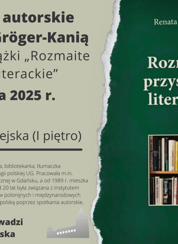 Spotkanie autorskie z Renatą Gröger-Kanią