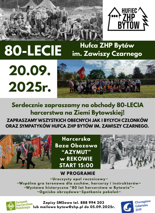 80-lecia harcerstwa na ziemi bytowskiej
