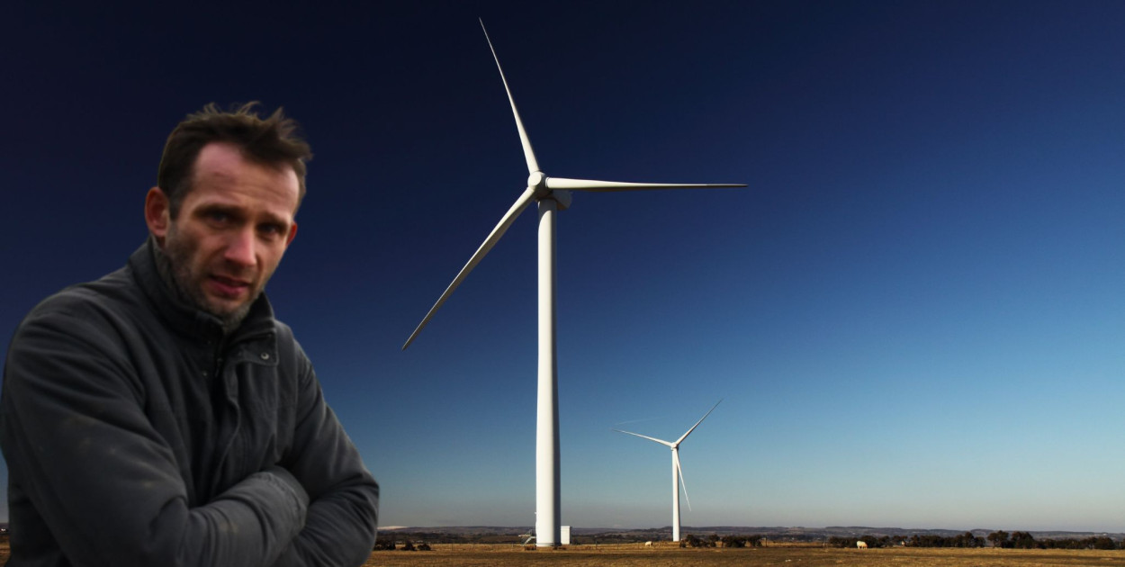 Jarosław Bieliński twierdzi, że wynegocjował dodatkowe pieniądze dla sołectwa od firmy budującej wiatraki 