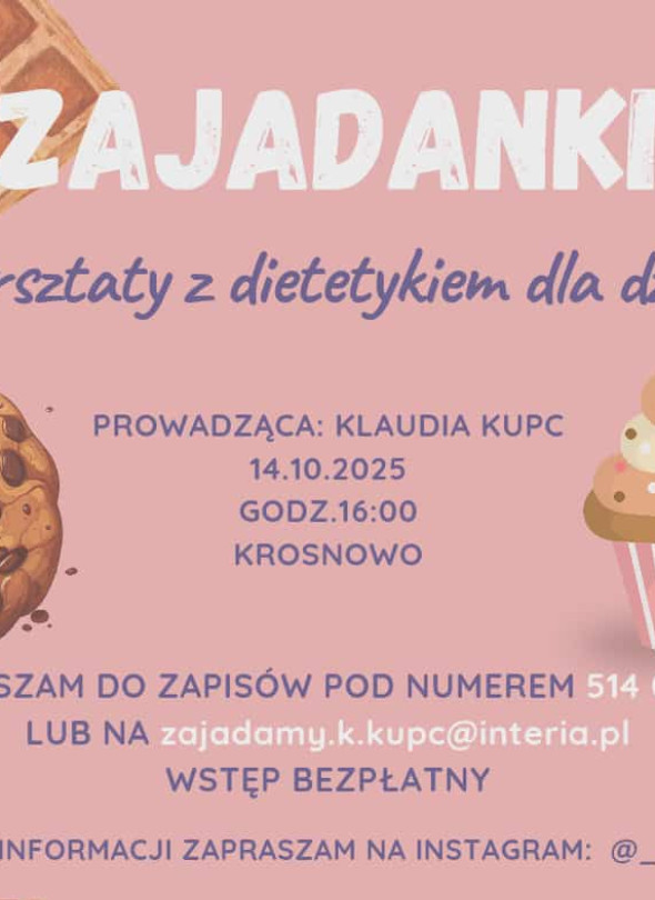 Zajęcia z dietetykiem dziecięcym w Krosnowie