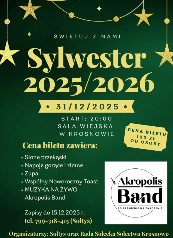 Zabawa Sylwestrowa w Krosnowie