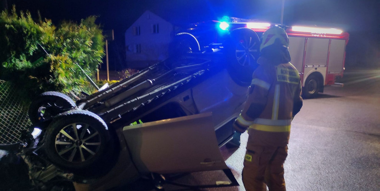 W małej miejscowości Zagony doszło do groźnie wyglądającej kolizji