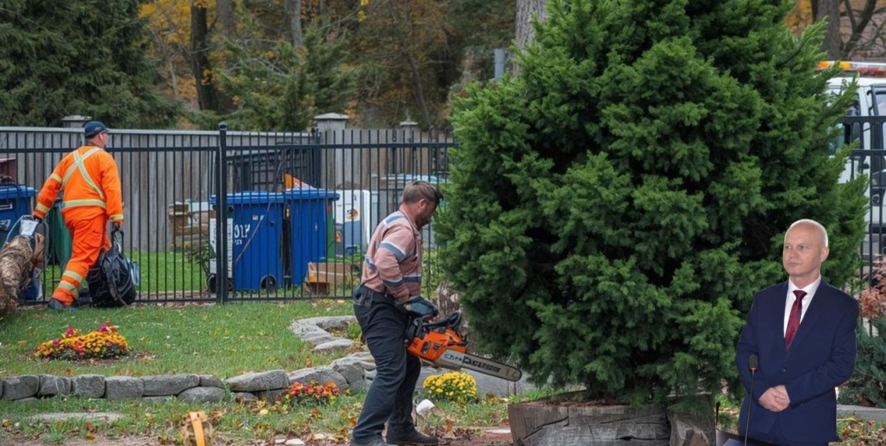 Burmistrz Ireneusz Gospodarek apeluje o przekazanie jednej darmowej choinki na bytowski rynek